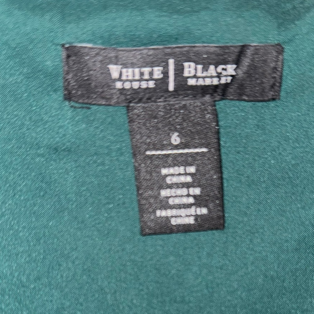 2 x 20$ White House Black Market Teal Pencil Skirt Size 6 - Picture 6 of 6